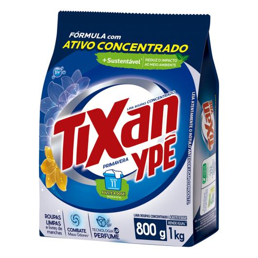 Lava-Roupas Pó Concentrado Primavera Tixan Ypê Pacote 800g - Imagem em destaque