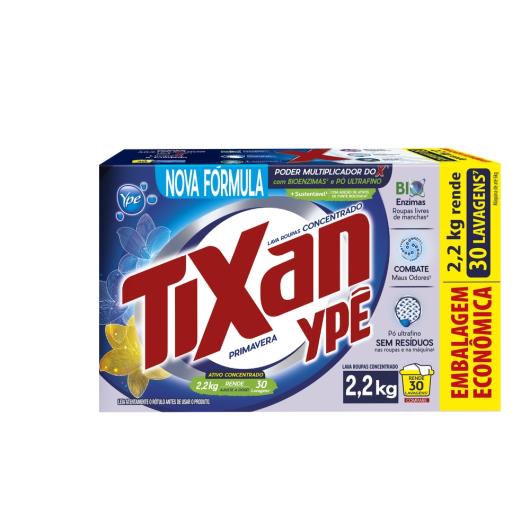 Lava-Roupas Pó Concentrado Primavera Tixan Ypê Caixa 2,2kg Embalagem Econômica - Imagem em destaque
