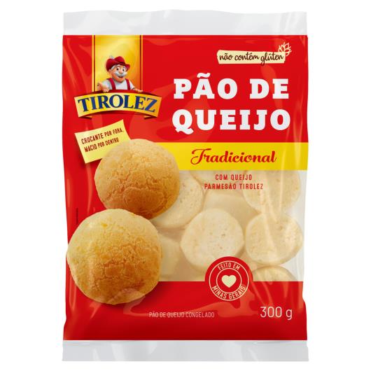 Pão de Queijo Congelado com Queijo Parmesão Tradicional Tirolez Pacote 300g - Imagem em destaque