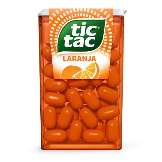Tic Tac Pastilha Sabor Laranja 14,5g - Imagem em destaque