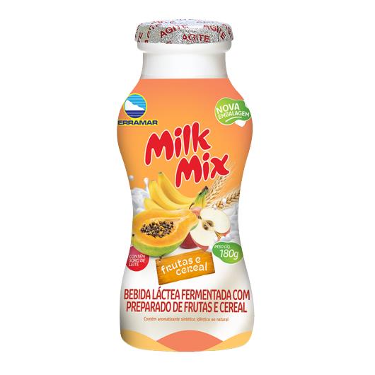 Bebida Láctea Parcialmente Desnatada Serramar Milk Mix Vitamina de Frutas 180g - Imagem em destaque