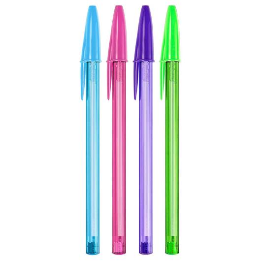 Caneta Bic Cristal Fashion Colorida 4 Unidades - Imagem em destaque