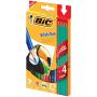 Lápis de Cor BIC Evolution 12 cores + 4 Lápis de Escrever