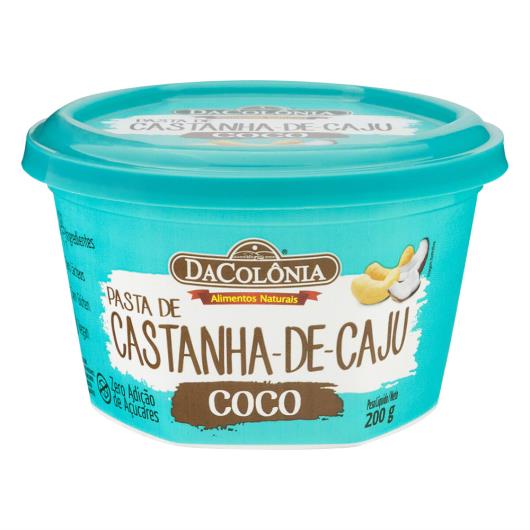 Pasta de Castanha-de-Caju com Coco DaColônia Pote 200g - Imagem em destaque