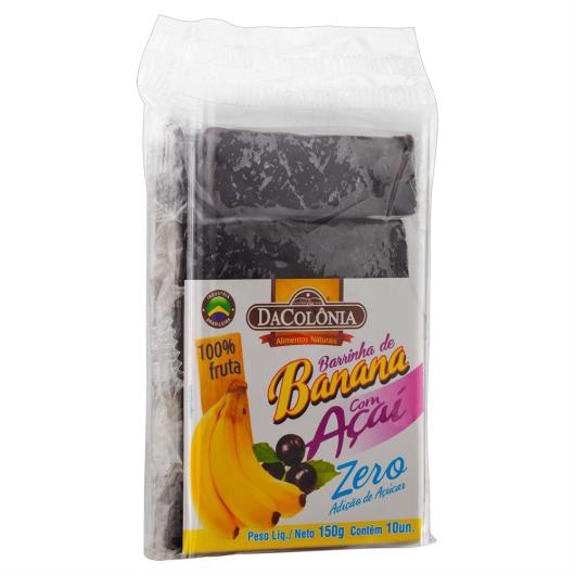 Banana com Açaí DaColônia Pacote 150g 10 Unidades - Imagem em destaque