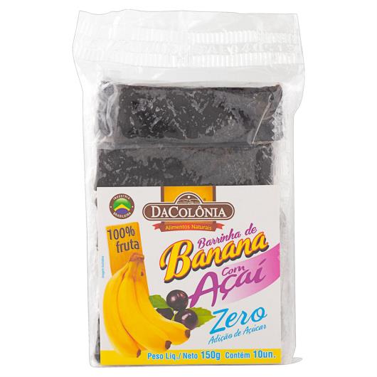 Banana com Açaí DaColônia Pacote 150g 10 Unidades - Imagem em destaque