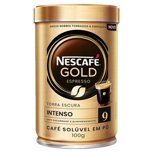 Café Solúvel em Pó Espresso Intenso Nescafé Gold Lata 100g - Imagem em destaque
