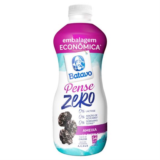 Iogurte Desnatado Ameixa Zero Lactose Batavo Pense Zero Garrafa 1,15kg Embalagem Econômica - Imagem em destaque