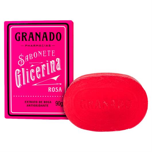 Sabonete Barra Rosa Granado Glicerina Caixa 90g - Imagem em destaque