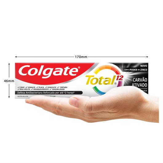 Creme Dental Carvão Ativado Colgate Total 12 Caixa 90g - Imagem em destaque