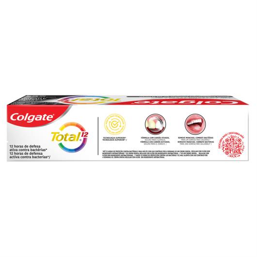 Creme Dental Carvão Ativado Colgate Total 12 Caixa 90g - Imagem em destaque