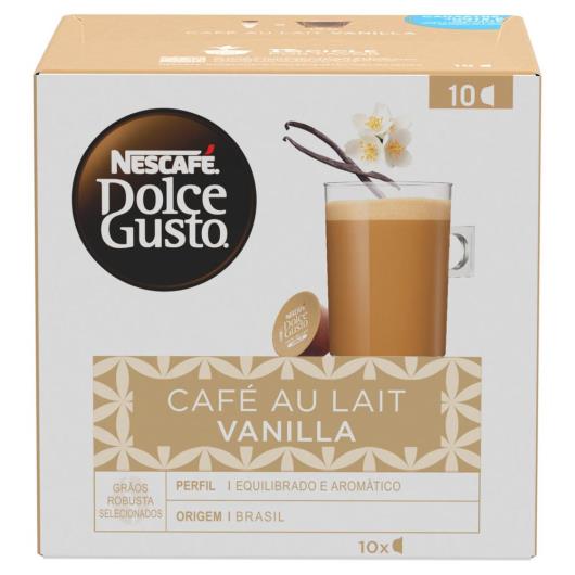 Café em Cápsula NESCAFE DOLCEGUSTO Cafe Au Lait Baunilha 10 Cápsulas 110g - Imagem em destaque