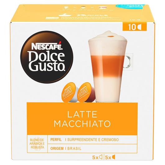 Café em Cápsula NESCAFÉ DOLCEGUSTO Latte Macchiato 10 Cápsulas 112,5g - Imagem em destaque