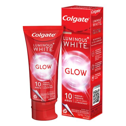 Creme Dental Glow Mint Colgate Luminous White Caixa 70g - Imagem em destaque