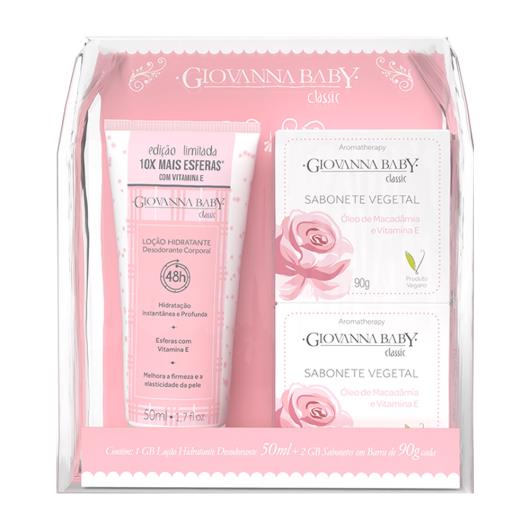 Kit Giovanna Baby Classic Loção Hidratante 50ml + 2 Sabonetes de 90g Cada - Imagem em destaque