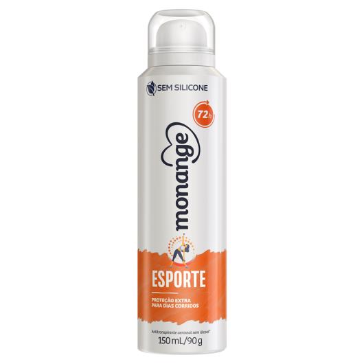 Antitranspirante Aerossol Esporte Monange 150ml Spray - Imagem em destaque