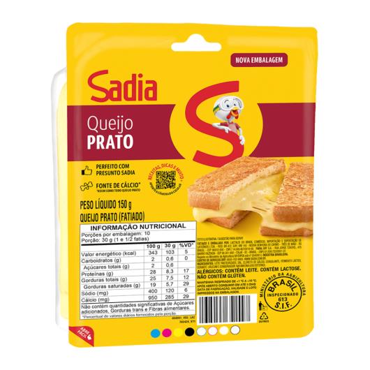 Queijo Prato Fatiado Sadia 150g - Imagem em destaque