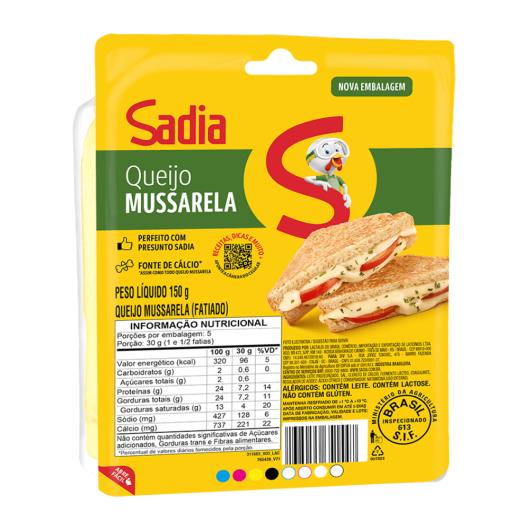 Queijo Mussarela Fatiado Sadia 150g - Imagem em destaque