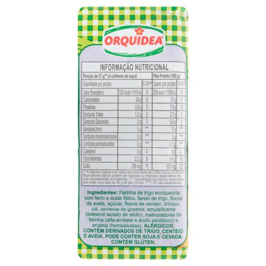 Mistura para Pão Multigrãos Orquídea Pacote 1kg - Imagem em destaque
