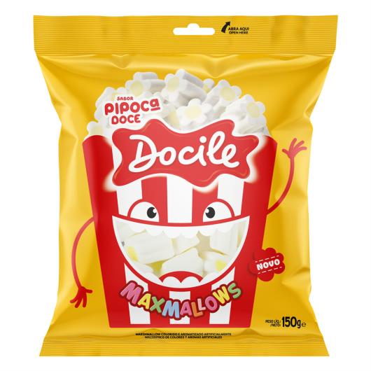 Marshmallow Pipoca Doce Docile Maxmallows Pacote 150g - Imagem em destaque