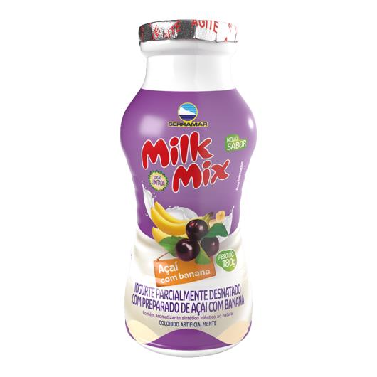 Iogurte Serramar Milk Mix Açaí Com Banana 180g - Imagem em destaque