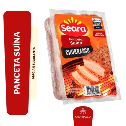 Panceta Suína Congelada Temperada sem Osso Seara Churrasco 945g - Imagem em destaque