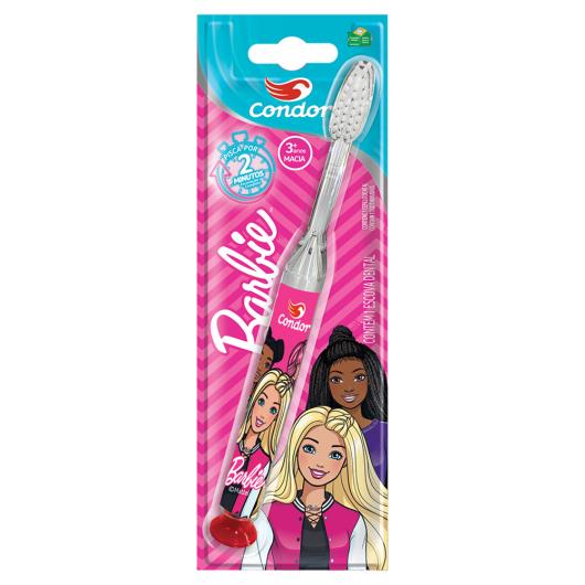 Escova Dental Infantil Macia com Luz de Led Barbie Condor - Imagem em destaque