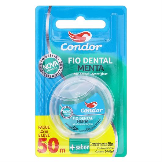 Fio Dental Menta Condor Leve 50m Pague 25m - Imagem em destaque