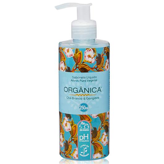 Sabonete Líquido Orgânica Puro Vegetal Chá Branco e Gengibre 250ml - Imagem em destaque