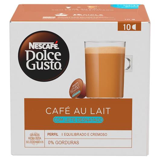 Café em Cápsula NESCAFÉ DOLCEGUSTO Cafe Au Lait Descafeinado 10 Cápsulas 100g - Imagem em destaque