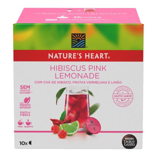 Chá em Cápsula NATURES HEART TEA Hibiscus Pink Lemonade 10 Cápsulas 60g - Imagem em destaque