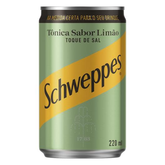 Água Tônica Limão com Toque de Sal Schweppes Lata 220ml - Imagem em destaque