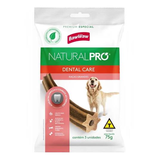 Alimento Cão Baw Waw Natural Pró Dental Care Raças Grandes 75g - Imagem em destaque