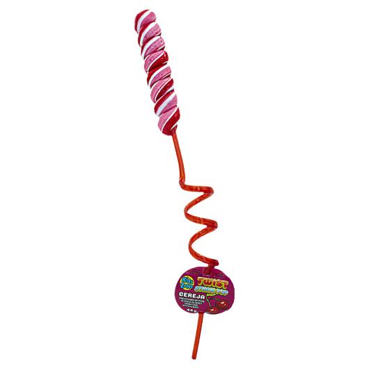 Pirulito Cereja, Tropical, Algodão-Doce, Laranja ou Mirtilo Kids Zone Twist Straw Pop Sortidos 44g - Imagem em destaque