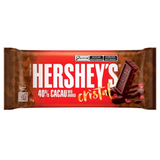 Chocolate meio amargo 40% cacau cristal Hershey's 77g - Imagem em destaque