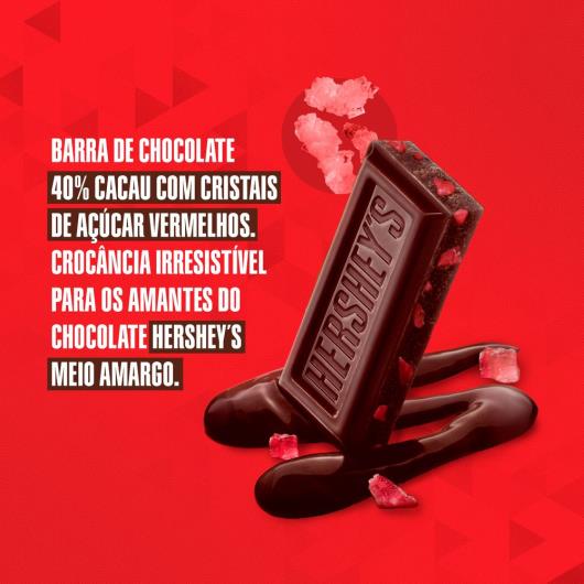 Chocolate meio amargo 40% cacau cristal Hershey's 77g - Imagem em destaque