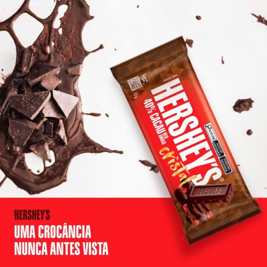 Chocolate meio amargo 40% cacau cristal Hershey's 77g - Imagem em destaque