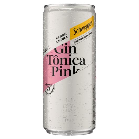 Gin Tônica Pink Amora Schweppes Premium Drink Lata 310ml - Imagem em destaque