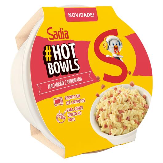 Macarrão Carbonara Sadia Hot Bowls Pote 300g - Imagem em destaque