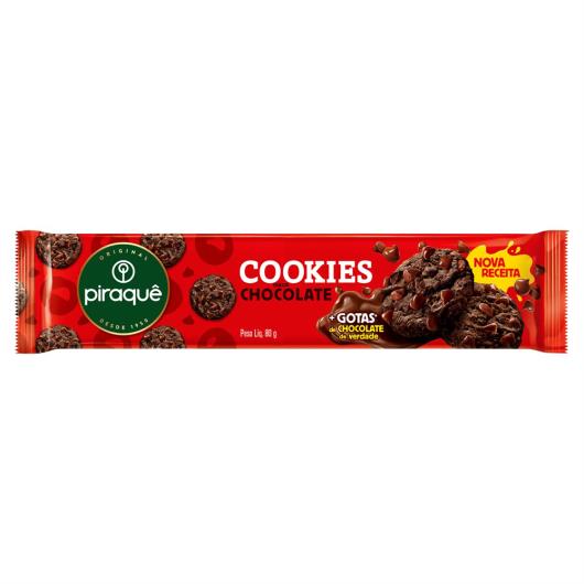Biscoito Cookie Chocolate Piraquê Pacote 80g - Imagem em destaque