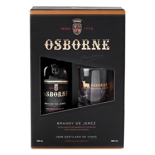 Kit Taça + Brandy Jerez Osborne 700ml - Imagem em destaque