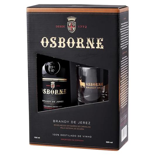 Kit Taça + Brandy Jerez Osborne 700ml - Imagem em destaque