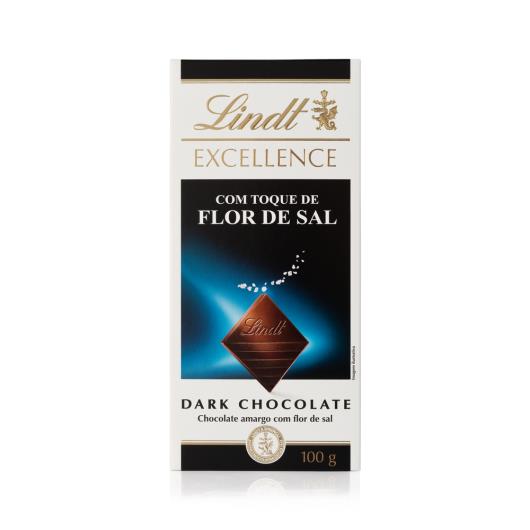 Chocolate Lindt Excellence Tablete Dark Flor de Sal 100g - Imagem em destaque