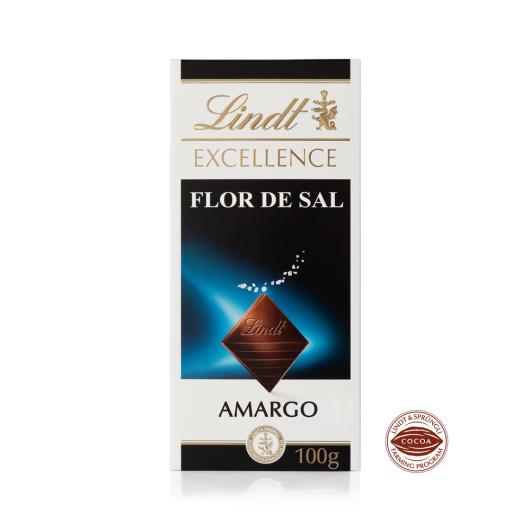 Chocolate Lindt Excellence Tablete Dark Flor de Sal 100g - Imagem em destaque