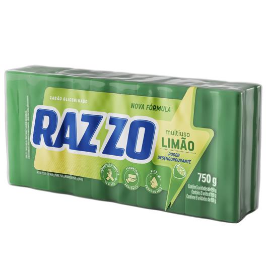 Sabão em Pedra Razzo Limão 750g 5 Unidades - Imagem em destaque