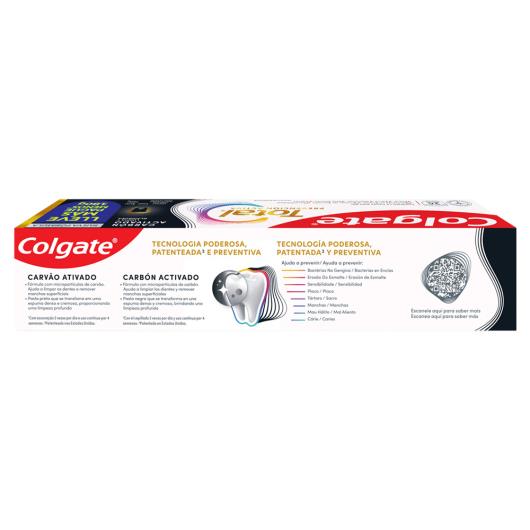 Creme Dental Carvão Ativado Colgate Total Prevenção Ativa 180g Leve Mais Pague Menos - Imagem em destaque