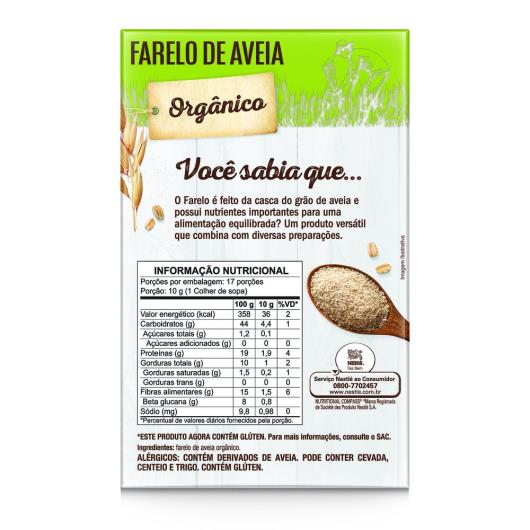 Aveia Orgânica NESTLÉ em Flocos 170g - Imagem em destaque