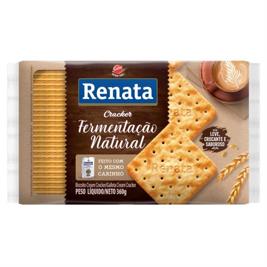 Biscoito Cream Cracker Renata Fermentação Natural Pacote 360g - Imagem em destaque