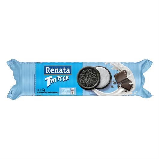 Biscoito Chocolate Recheio Baunilha Renata Twitter Pacote 112g - Imagem em destaque