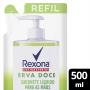 Sabonete Líquido Antibacterial para as Mãos Erva-Doce Rexona Sachê 500ml Refil Leve Mais Pague Menos